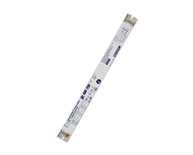 Osram HF-forkobling QUICKTRONIC INTELLIGENT (QTI) 1x28/35/49/54W GII placeret på en hvid baggrund, med synlige stikterminaler og produktmærkater.