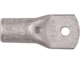 Elpress Cu-rørkabelsko KRF70-16 med M16 laske og 70mm² tilslutning, fremstillet af fortinnet kobber.