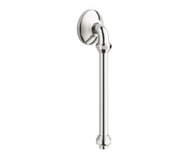 Detaljeret billede af Grohe afgangsbøjning med 1/2" udvendig gevind og forkromet overflade.