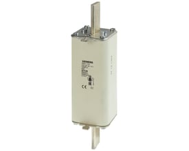 Siemens SITOR sikringsforbindelse 63A, 1500V a.c., model 3NE5 318 med hurtig sluk-karakteristik for effekthalvledere.