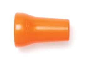 Orange Loc-Line mundstykke med 1/2" tilslutning og Ø12.7mm diameter, mærket "LOC-LINE" på den ene side.