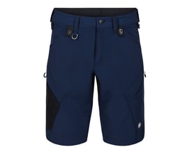 Engel X-treme shorts til herrer i blå 4-vejs stretch materiale, størrelse 108, med flere praktiske lommer og D-ringe.