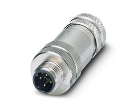 Phoenix Contact SACC-M12MSD-4CON-PG 7-SH sensor-aktuator-konnektor med 4 pins og gevind til PG 7-kabelgland.