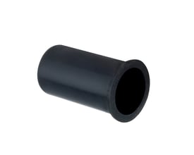 Isiflo støttebøsning 50 x 4,6 mm i sort kompositmateriale, model 180, til PN10-rør.