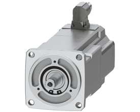 Siemens SIMOTICS S-1FK2 HD servomotor med 2,4 Nm moment og vinkeldæksel til kabeltilslutning.