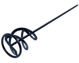 Ironside piskeris i sortlakeret stål med spiralformet mixerhoved og langt 8 mm sekskantskaft.