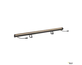 SLV Galen 120 udendørs LED lysskinne i antracit med monteringsbeslag og kabel, 120 cm lang.