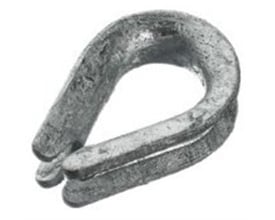Varmgalvaniseret kovs til 3,5 mm wire, DIN 6899, med B-mål 4 mm og D-mål 13 mm.