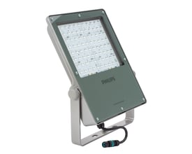 Philips CoreLine Tempo Large BVP130 Gen2-projektør med synlige LED-moduler, monteringsbøjle og tilslutningskabel.