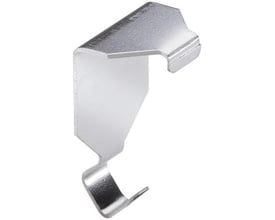 Schneider Electric monteringsclips i rustfrit stål AISI 304 med 60 mm bredde til skrueløs montering af dåseplader.