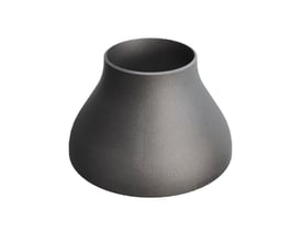 Contura Steel reduktion EN10253-2 T:B, P235GH-TC1 stål, dimensioner 323,9/7,1 x 168,3/4,5, isoleret på hvid baggrund.