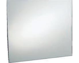 Unico firkantet spejl på 90x60 cm med 5 mm tykkelse, uden ramme, klar til vægmontering.