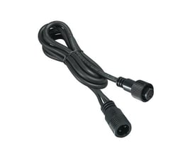 Chrissline pro forlængerkabel på 10 meter, sort, med stik til indendørs og udendørs brug.