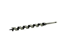 Ironside sneglebor til træ på 32 x 230 mm set fra siden med spiralbor og 3/8-tommers sekskantskaft.