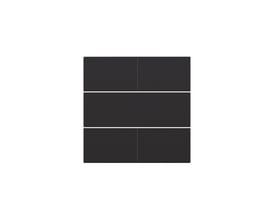 Elegant Niko tangent i sort med fire trykknapper arrangeret i to rækker, ideel til potentialfri betjening på 24V.