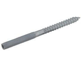 Walraven BIS ansatsskrue, 120 mm lang, med M8 metrisk gevind og 40 mm træskruegevind, elgalvaniseret stål.