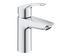 Grohe etgrebsbatteri i krom med 109mm tud, viser den elegante og minimalistiske designprofil.