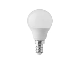 V-TAC LED-kronepære P45 med E14-fatning, 4,5 W og hvid kuppel med neutralhvidt lys på 4000 K.