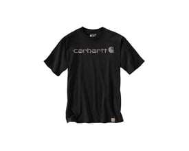 Sort Carhartt Dearborn relaxed fit t-shirt i størrelse M med stort logo på brystet og lille mærke ved kanten.