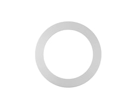 Ledvance Downlight Universal dekorationsring på 200 mm i hvid, vist forfra med rund form og stor åbning.