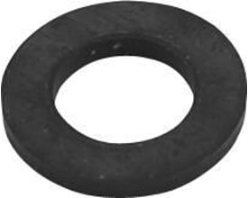 En sort EPDM gummipakning på 1/2'' med en indre diameter på 12 mm, vist isoleret på en lys baggrund.