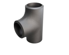 Tee P235GH 33,7 x 3,2 mm med certifikat 3.1, fremstillet i stål til rørforbindelser.