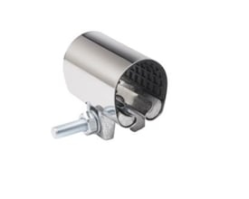 Romacon reparationsklemme i rustfri stål AISI 304, med NBR pakning, til 87-93 mm rør.