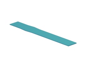 Enkelt Weidmüller ledningsmærke TM-I 30 MM BL i blå, vist skråt på hvid baggrund.