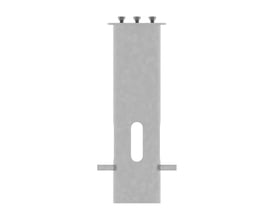 Ledvance Urban Bollard Cone jordanker i grå, aflangt rør med monteringsbolte, åbning og tværgående jordstykker.