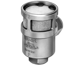 Festo SEU-3/8 quick exhaust valve med indbygget lyddæmper, G3/8 gevindtilslutning og 2280 l/min flowrate.