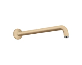 Hansgrohe bruserbøjning i børstet bronze, 38,9 cm lang, med G 1/2" gevind til nem tilslutning.