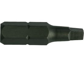 Tecos Robertson bits S2 med 1/4" tilslutning. Bitsene er mørkegrå og fremstillet af robust industristål med sekskantet form.