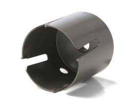 Baier Multi-P hulsav med HM-platter, 74mm diameter og 60mm længde, vist på hvid baggrund.