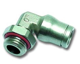 Parker Legris vridbar vinkel 3699 med Ø12mm ydre rørdimension og G1/4" udvendigt BSPP gevind.