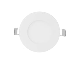 V-TAC 3W rundt LED panellys med EMC driver, 6400K kold hvid, 84mm bredde og monteringsklips.