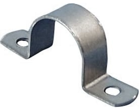 NKT kabelbøjle af varmegalvaniseret stål med 2 lap til Ø15 mm rør, pakke med 200 stk.