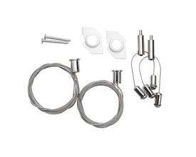 SG Armaturen Ecoline wireophæng til nem loftmontering, inkluderer to wireophæng, skruer og monteringsbeslag.