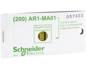 Schneider Electric AR1MA012 mærker til kabelender, pakke med 200 stk. med tydelig mærkning.