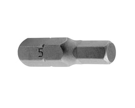 Ironside S2 Plus unbrako-bit på 3,0 mm og 25 mm med 1/4-tommes sekskanttilslutning, vist vandret.