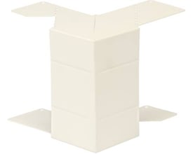 Schneider Electric universalt hjørne WGX-S i hvid RAL9010, 170x72mm, med monteringsflapper for nem installation.