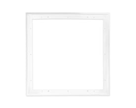 Ledpro ramme til LED panel 60x60 cm i hvid, designet til nem påbygning på lofter.