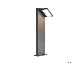 SLV ABRIDOR POLE 60 LED bedlampe i antracit med rektangulær lampefod og vinklet, lysende hoved.
