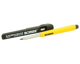 Ironside dybhulsblyant med den lange, spidse grafitstift trukket ud af det sorte hylster.