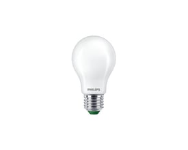 Philips Master Ultra Efficient Standard LED lyskilde med E27 sokkel, 4W, mat glasoverflade og 840 lumen i neutral hvid farve.