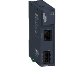 Schneider Electric TM3 busmodul, modtager 24 V AC/DC, med tydelige mærker og porte til tilslutning.