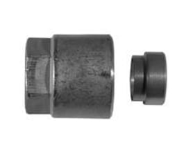 Messing møtrik SO00021 med klemring, dimension 10 mm x 1/2" i messing CW617N, godkendt til PN 100.