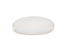 V-TAC 24W LED designer loftlampe i hvid, rund model med integreret lys og 450mm diameter.