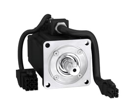 Schneider Electric servomotor BCH 60mm, 400W med not, korte kabler og stik. Kraftfuld motor til præcisionsanvendelser.