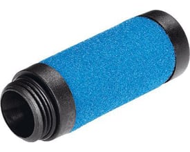 Festo Finfilterpatron MS6-LFM-B med blå filtermateriale og sorte endestykker til MS-serien, filtreringsgrad 1 m.