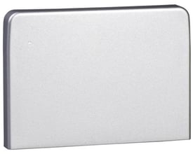 Lauritz Knudsen OL45 endestykke til OptiLine 45 installationssystem i eloxeret aluminium, 56mm bredt og 144mm højt.